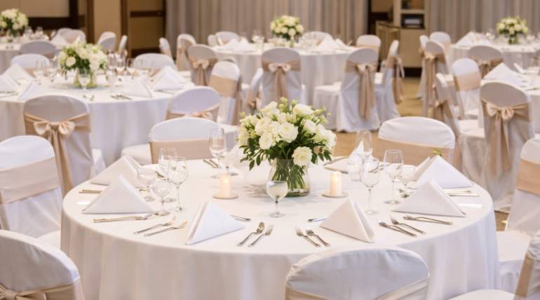 Rendezvény textíliák mosása